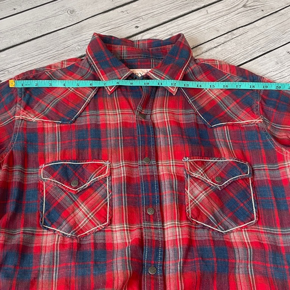 RYAN MICHAEL PLAID SHIRT RED & BLUE
Size L - Picture 9 of 11